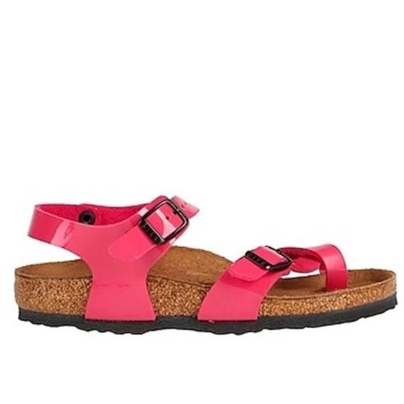 Birkenstock Taormina Kids Sandals Pink Narrow Fit Size 9 US Adjustable Straps - Picture 3 of 10
